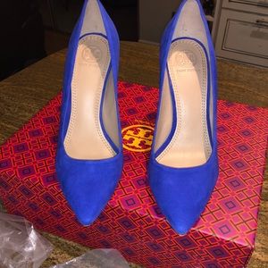 Tory Burch Squad blue shoes 6.5. Beautiful